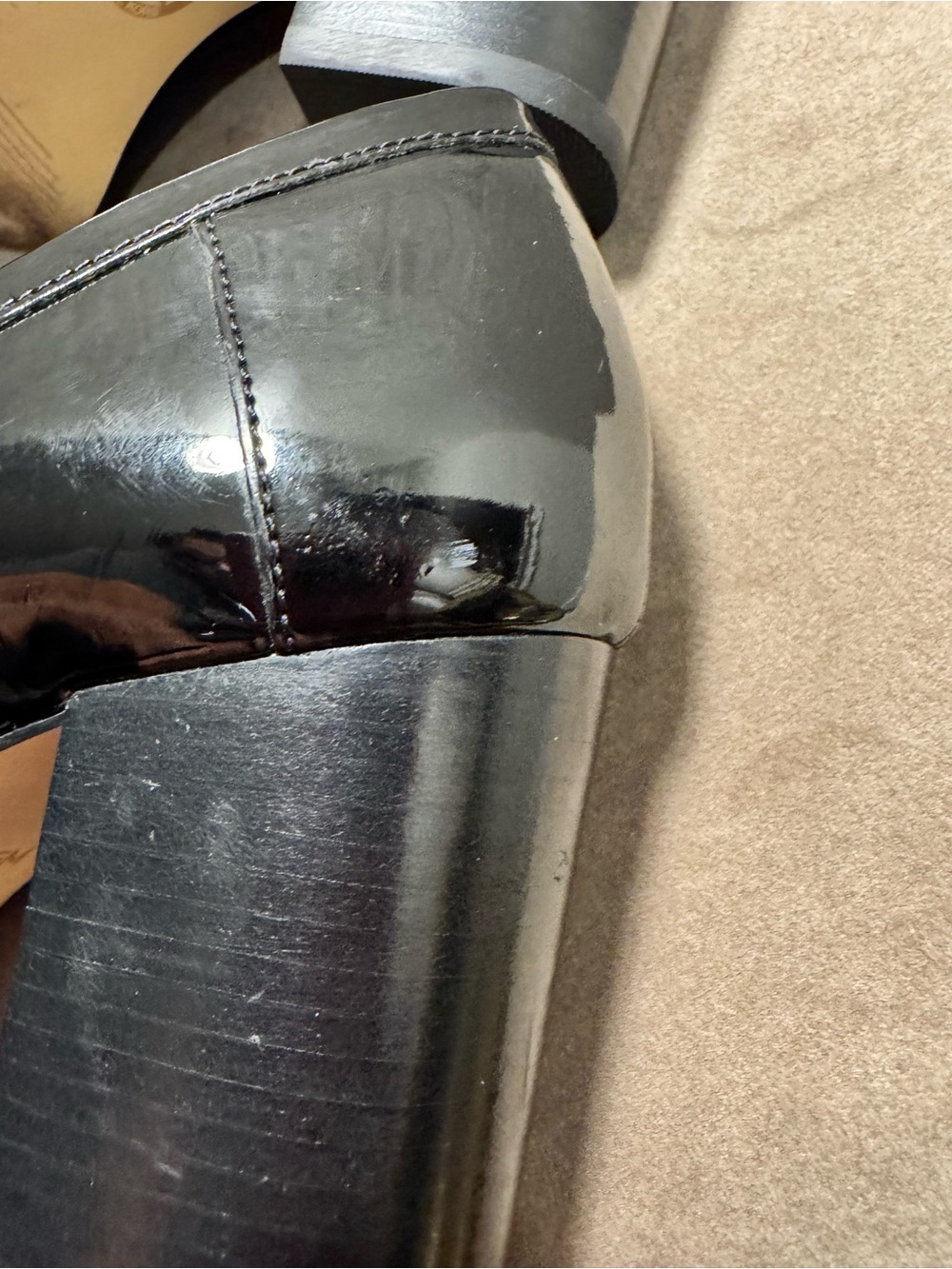 MICHAEL Michael Kors Women's Black Patent Loafers - Picture 11 of 13